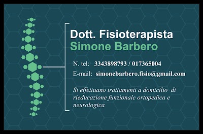 Dott. fisioterapista Simone Barbero, fisioterapista