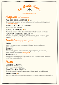 Menu La Boîte Noire Saint-Didier ❤️ Page 1