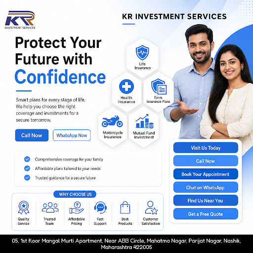 KR INVESTMENT SERVICES offers comprehensive insurance solutions including life, health, term plan… post image