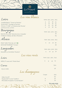 Menu Restaurant & Bar Le Prieuré Page 6