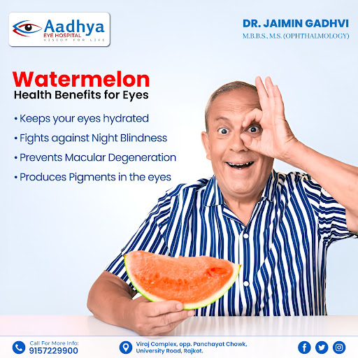 Watermelon, a refreshing summer fruit, offers several health benefits for the eyes: post image