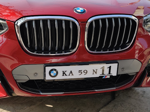 Lazer cutting 4D number plate, post image