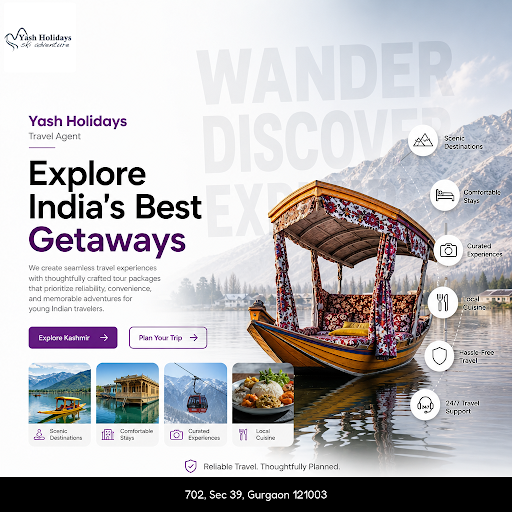 Discover the best holiday packages from Gurgaon with Yash Holidays. Explore our curated tours for…