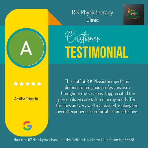 Aastha Tripathi shares her exceptional experience at R K Physiotherapy Clinic in Lucknow, praisin… post image