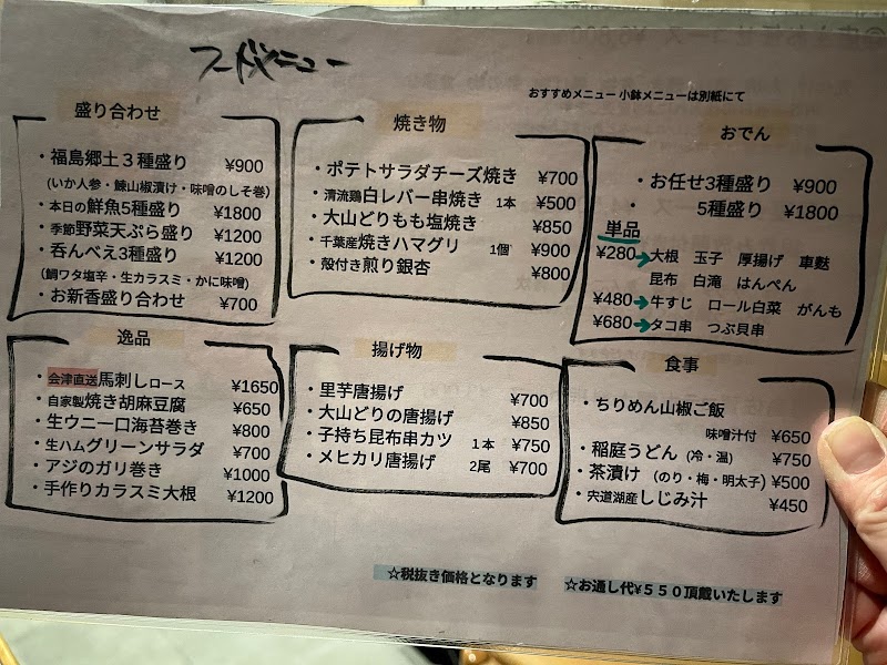 和食屋 ふくしま