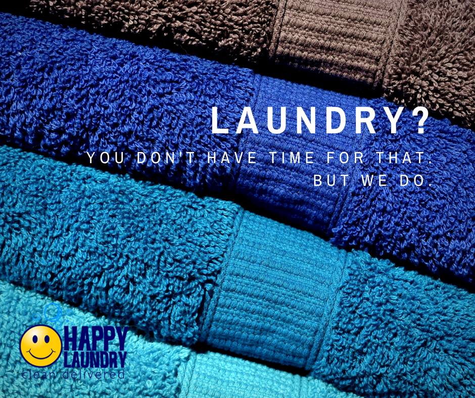 Happy Laundry and Dry Cleaning storefront and entrance in Spokane