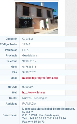 Farmacia - Lda. María Isabel Tejero - Thumbnail