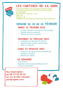 Menu La Cantine de la Gare Page 2