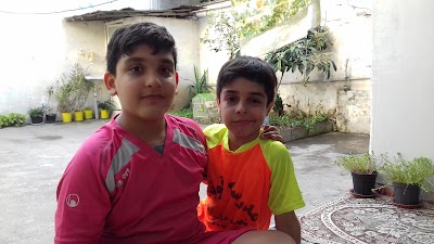 Photos of Ghazali school football practice site Ghaemshahr