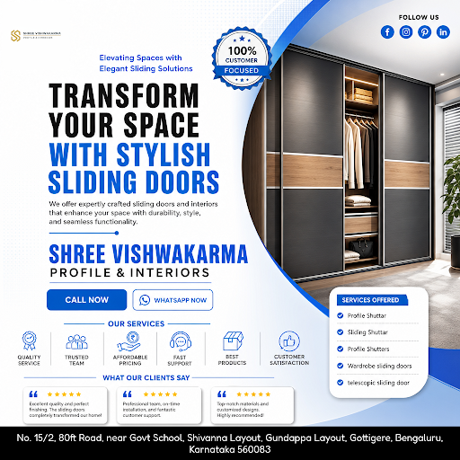 SHREE VISHWAKARMA PROFILE & INTERIORS specializes in stylish aristo wardrobe doors, providing sle… post image