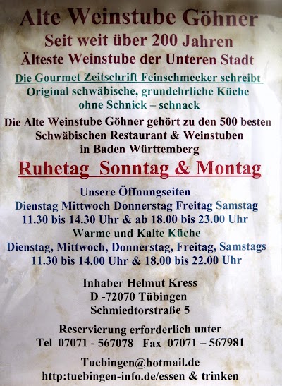 Photos of Alte Weinstube G&ouml;hner