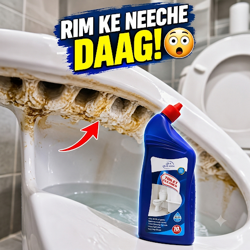 Toilet Rim Ke Neeche Hard Water Ke Daag Kaise Saaf Kare? 😳 post image