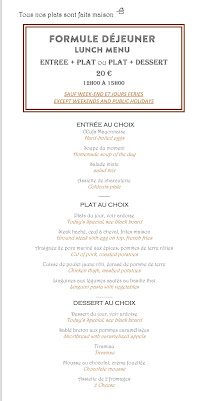 Menu Le Drop Café Page 1