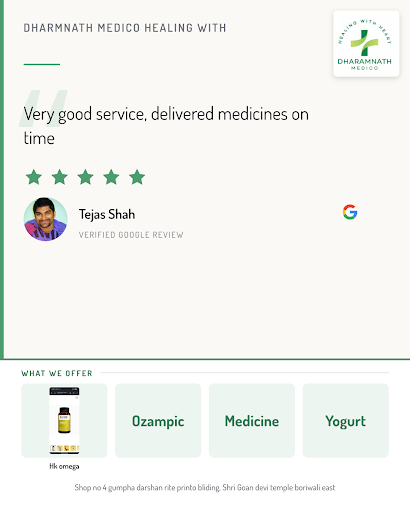 Tejas Shah highly recommends DHARMNATH MEDICO HEALING WITH, a trusted pharmacy in Mumbai. With a… post image