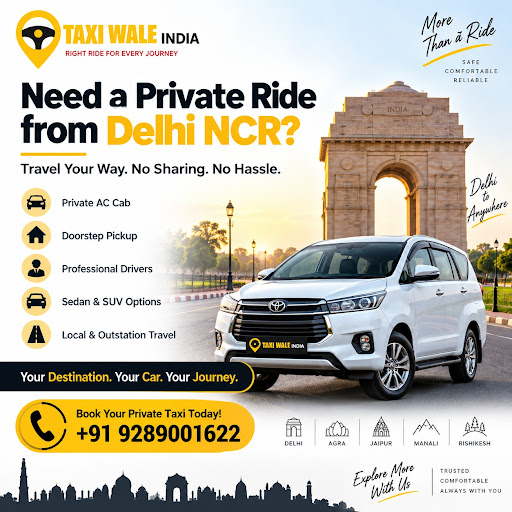 Taxi Wale India for safe, comfortable, and reliable private taxi services. Whether you're travell… post image