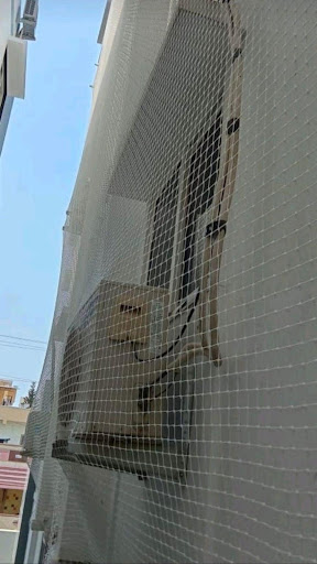 Pigeon net installation for balconies and windows in Sector 105, Gurugram. Weather-resistant net… post image