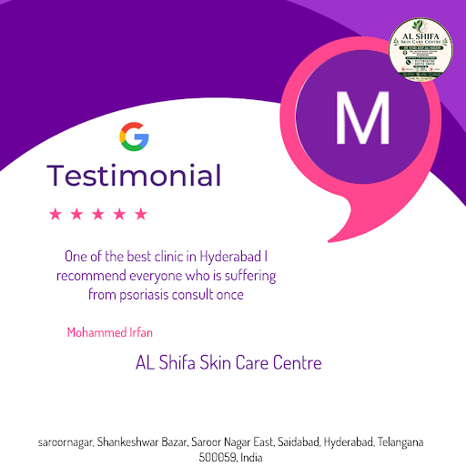 Mohammed Irfan, a satisfied patient, shares his exceptional experience at AL Shifa Skin Care Cent… post image