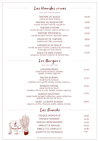 Menu Le Saint-Laurent Café Page 2