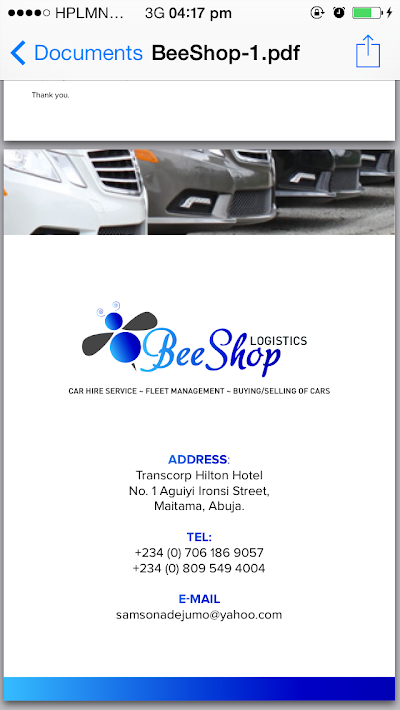 Photos of Beeshop Logistics Car Rental/Hire Services