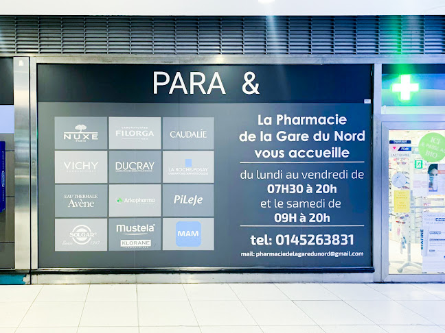 Pharmacie située au 2ème sous-sol de la gare, après passage des portique ratp (direction RER, 18 Rue de Dunkerque, 75010 Paris