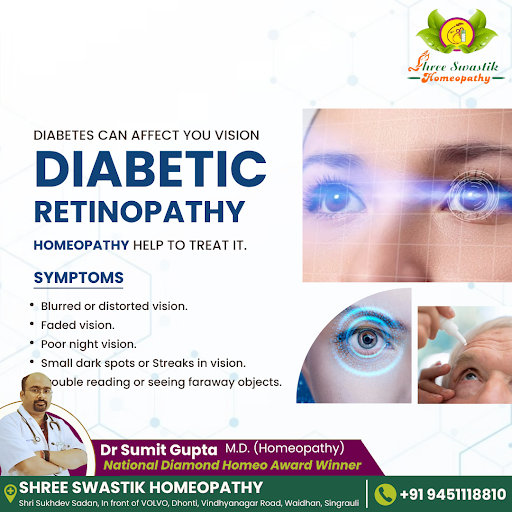 "Diabetes can impact your vision. Diabetic Retinopathy is a concern, but Homeopathy can help trea… post image