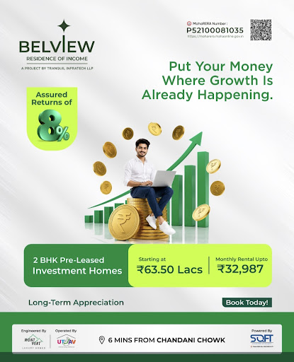 *Belview offers pre-leased 2 BHK investment homes in Bhugaon, strategically positioned in a fast-…