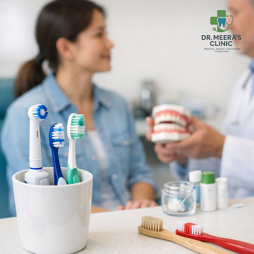 Choosing the right toothbrush is one of the simplest ways to protect your smile. At Dr. Meera’s C… post image