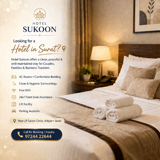 Looking for a comfortable and well-located hotel in Surat near you? 🏨 post image
