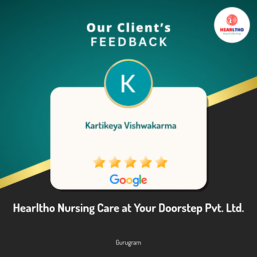 Kartikeya Vishwakarma, a satisfied client, raves about his experience with Hearltho Nursing Care… post image