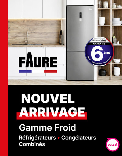 ❄️📦 Nouveauté chez Pulsat !



La gamme froid FAURE arrive en magasin avec une sélection de réfrigérateurs, congélateurs et combinés conçus pour allier praticité, performance et fiabilité au quotidien 👍



Que vous souhaitiez renouveler votre équipement ou aménager votre cuisine, FAURE vous accompagne avec des appareils pensés pour simplifier votre quotidien.



🛡️ Et parce que votre tranquillité est essentielle, profitez d'une garantie de 6 ans comprenant les pièces, la main-d'œuvre et le déplacement.*



👉 Venez découvrir la nouvelle gamme froid FAURE dans vos magasins Pulsat !



#Pulsat #Faure #NouvelArrivage #GammeFroid #Réfrigérateur #Congélateur #Combiné #Électroménager #Garantie6Ans #LeVraiConseil