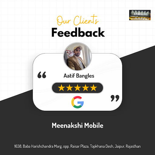 Aatif from Jaipur raves about his exceptional experience at Meenakshi Mobile! He loved the top-no… post image