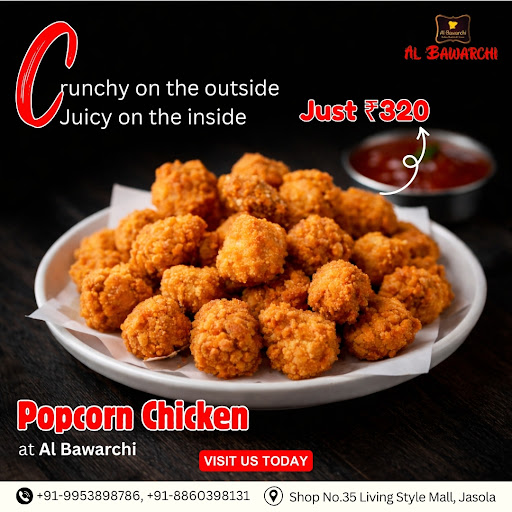 Enjoy crispy and juicy Popcorn Chicken in Jasola at Al Bawarchi. Perfectly fried bite-sized chick… post image