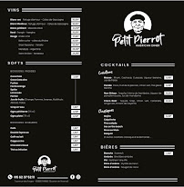 Menu Petit Pierrot Page 2