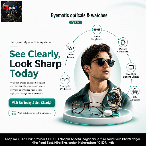 Eyematic opticals & watches, a trusted optician in Maharashtra, offers expert watch repair servic… post image