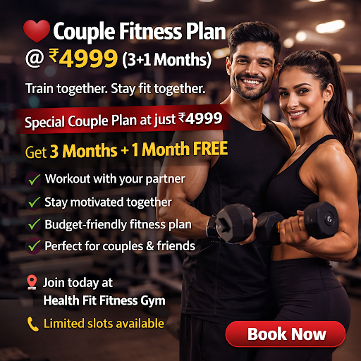 ❤️ Couple Fitness Plan @ ₹4999 (3+1 Months) post image