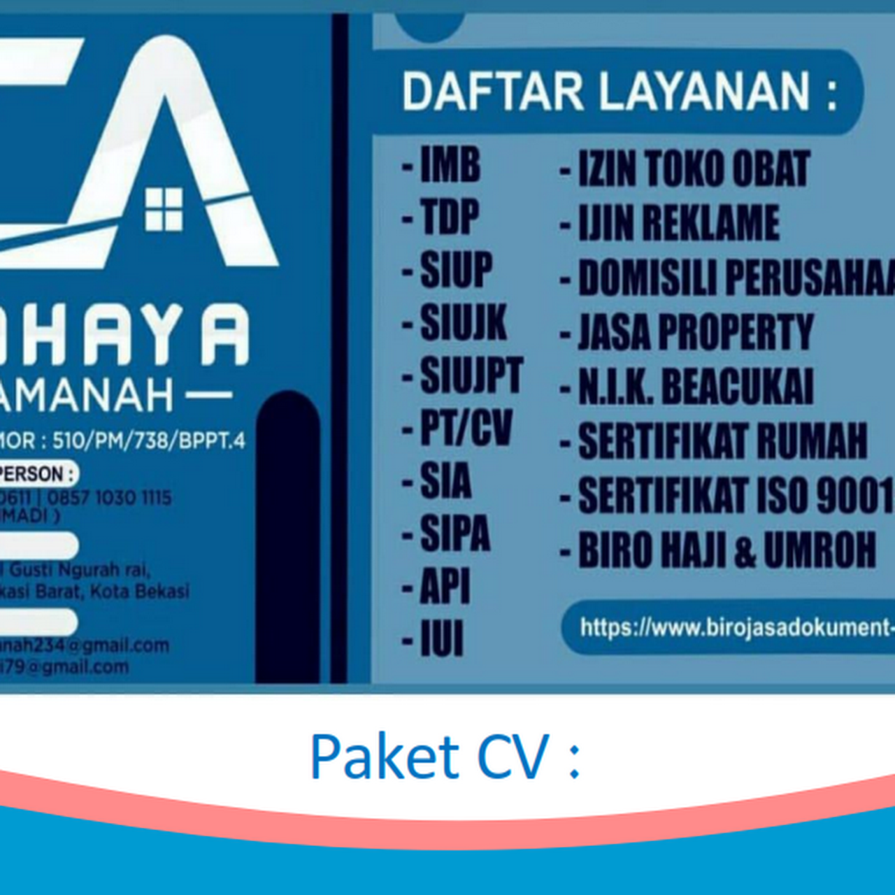 Cv Cahaya Amanah Konsultan Perizinan Usaha Kantor Perusahaan