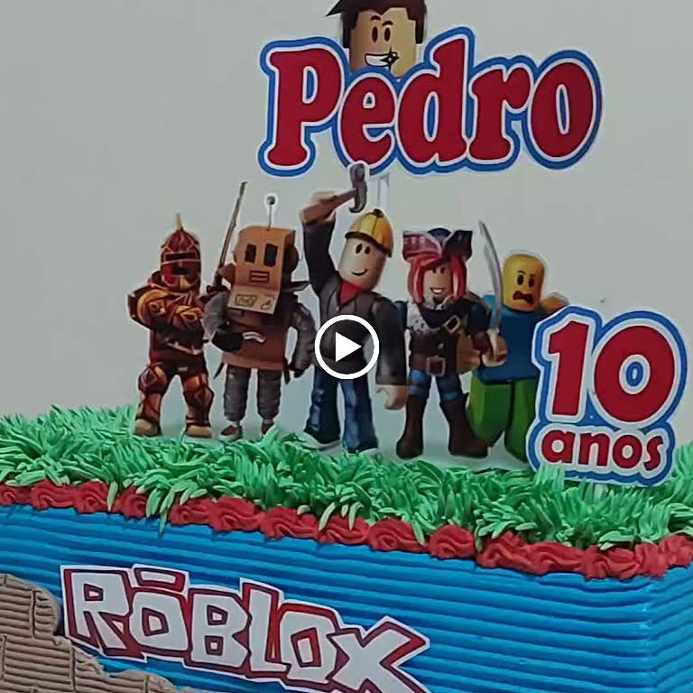 bolo roblox masculino chantilly