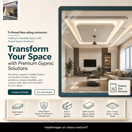 Enhance your pooja room interior design with Ts Ahmad false ceiling contractors, specializing in… post image