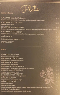 Menu PRIMAVERA - Pizzeria Paris 10 Page 1