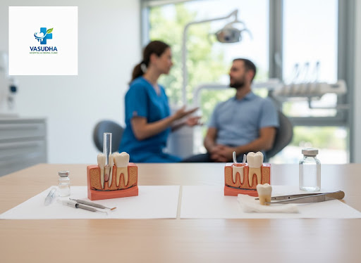 Confused whether you need a root canal or tooth extraction? At Vasudha Hospital and Dental Clinic… post image
