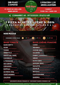 Menu Belli Pizza Page 1