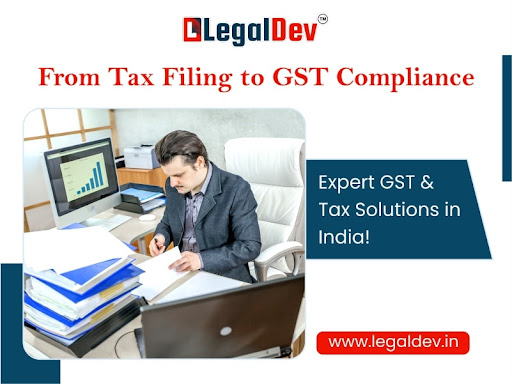 Legal Dev specializes in GST compliance, tax filing, and accounting for business