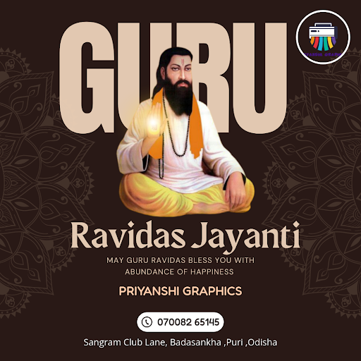 Celebrate Guru Ravidas Jayanti with Priyanshi Graphics near Badasankha in Puri. Get the best prin… post image