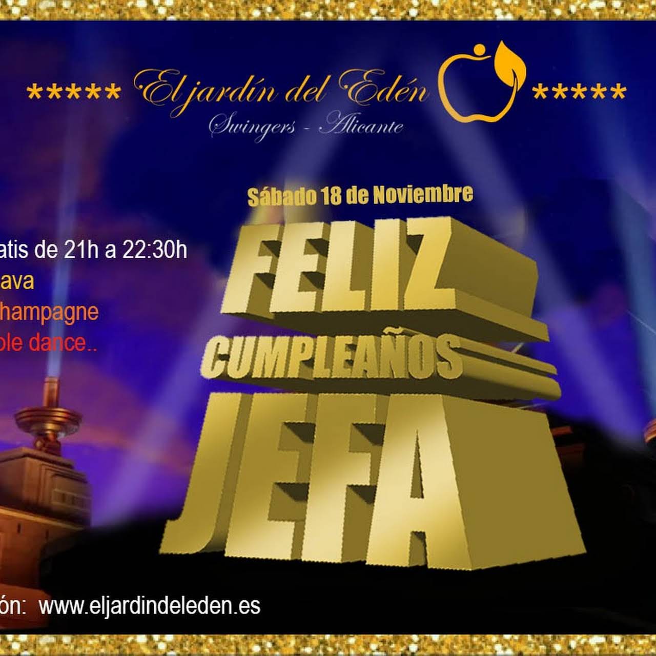 EL JARDIN DEL EDEN ALICANTE- Mejor Local liberal - Swinger Club - Club