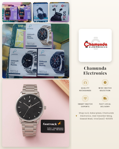 Visit Chamunda Electronics for a stylish neckband and a wide selection of modern clocks, includin… post image