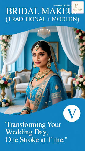 Unlock Your Radiant Glow with Vaishali's Expert Makeup Artistry! Experience the best in class mak…