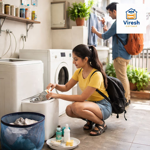 Staying a few days in Solapur and worried about piling laundry? At Viresh Cottage in Budhavar Pet…