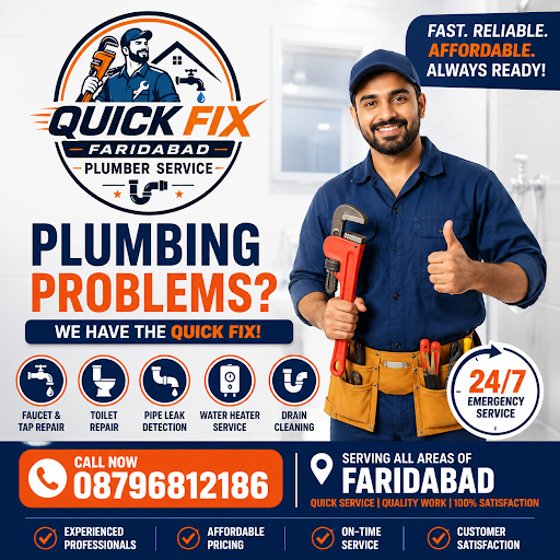 Need a reliable plumber in Faridabad? Quick Fix Faridabad Plumber Service provides fast, professi… post image