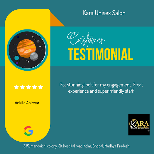 Ankita raves about her experience at Kara Unisex Salon & Academy in Bhopal, praising their except… post image