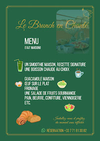 Menu Brunch en Chanté Page 1